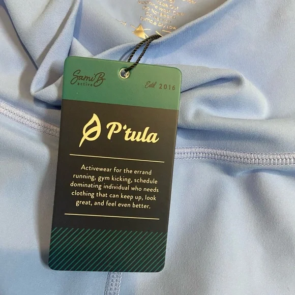 NWT Women's P'tula Alaina II allure Ice Blue Leggings Size XS - Picture 3 of 4